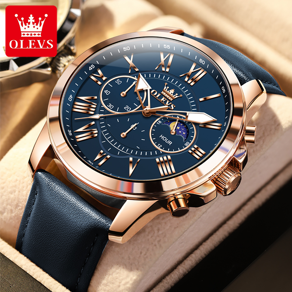 Smartwatch Branded Watches For Men - OLEVS 3632 Herren Markenuhren Multifunktionales Zifferblatt