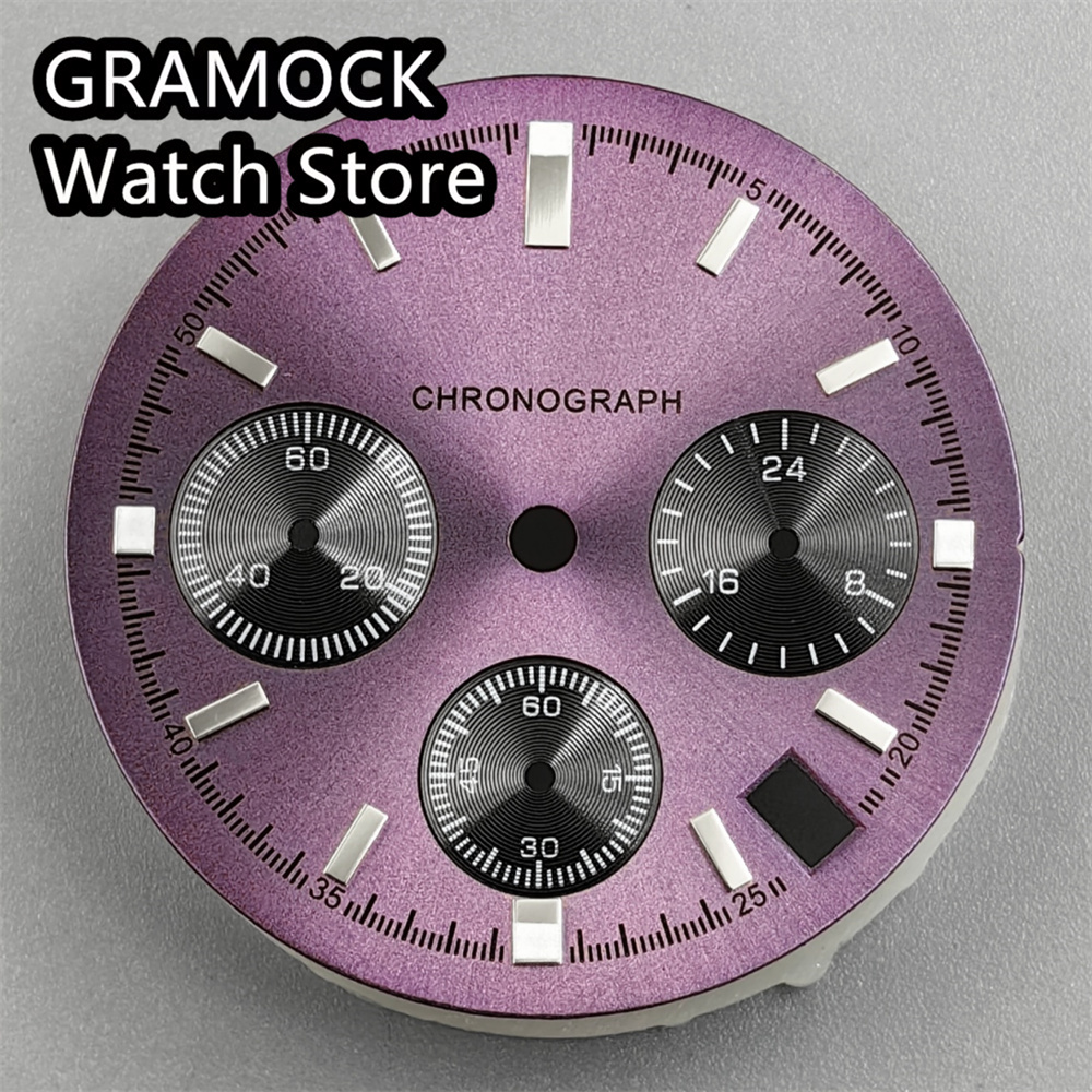 Luminous Dial Face - VK63 Leuchtendes Zifferblatt, 29,8 mm, lila