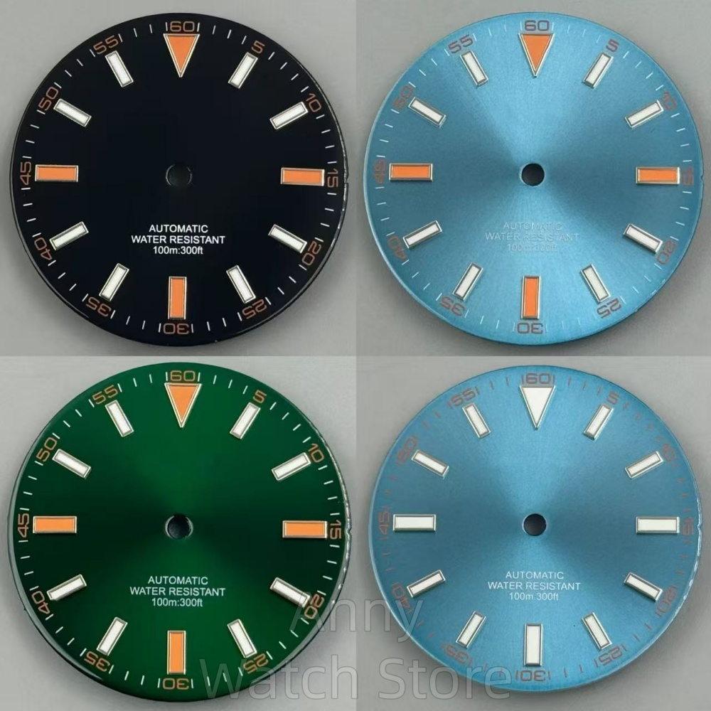 Luminous Dial Face - Leuchtendes 32mm Sunburst/Glänzendes Uhrenzifferblatt Uhrenmodifikationsteil Passend
