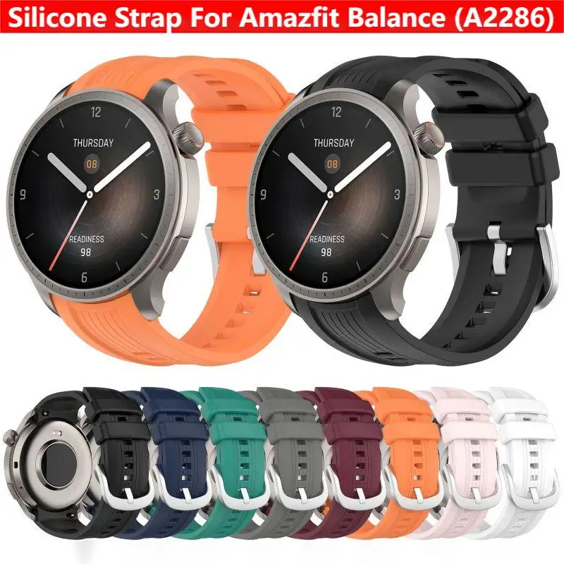 Smartwatch Watches Amazfit - Silikonarmband für Amazfit Balance A2286 Smartwatch