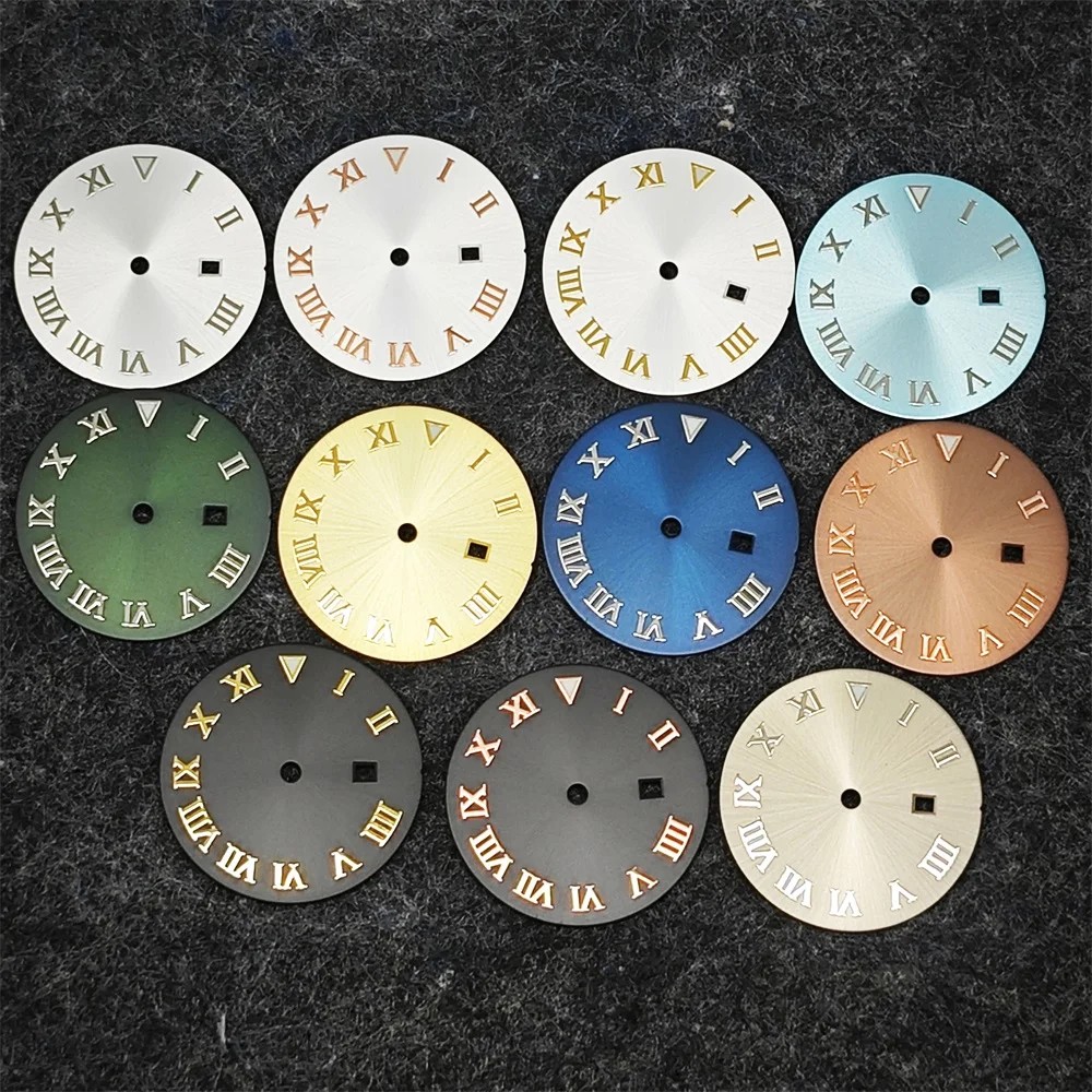 Luminous Dial Face - 24,5mm Damen uhr Zifferblatt leuchtende Holzuhr