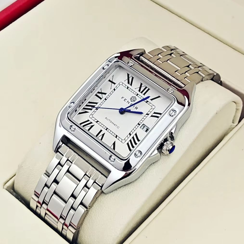 Smartwatch Watches Best Gift For Men - Luxuriöse Quarzuhr für Herren, Kalenderanzeige, Edelstahlarmband,