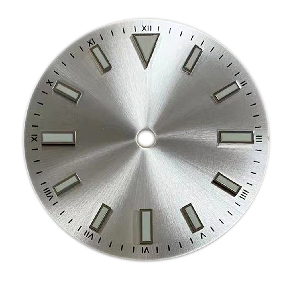 Luminous Dial Face - 28,5 mm Zifferblatt, grün leuchtender Streifen,