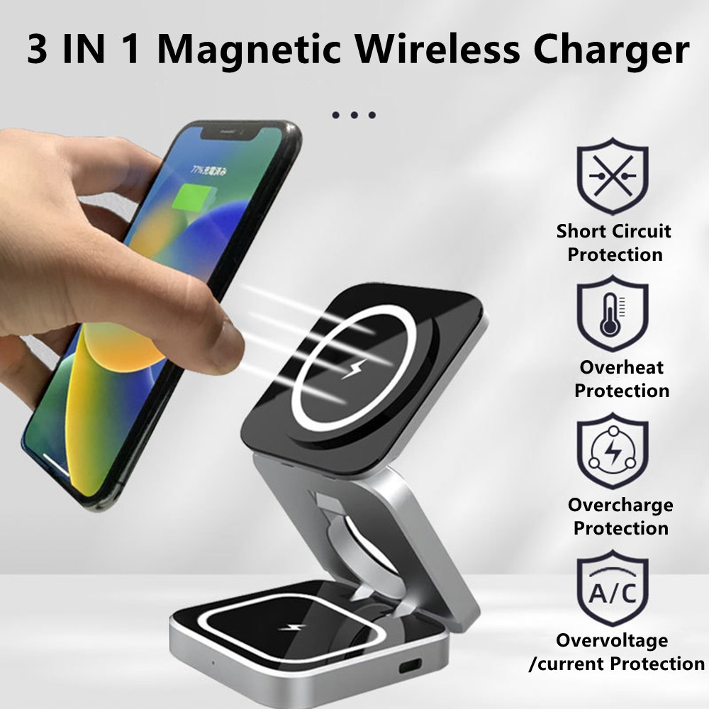 Smartwatch Apple Watch - Faltbare magnetische drahtlose Ladegerät Ständer Schnellladestation