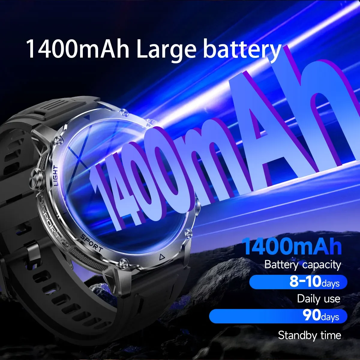Brand+1400mAh Smartwatch mit g – Smartwatch Branded Watches For Men Bewertung und Preis