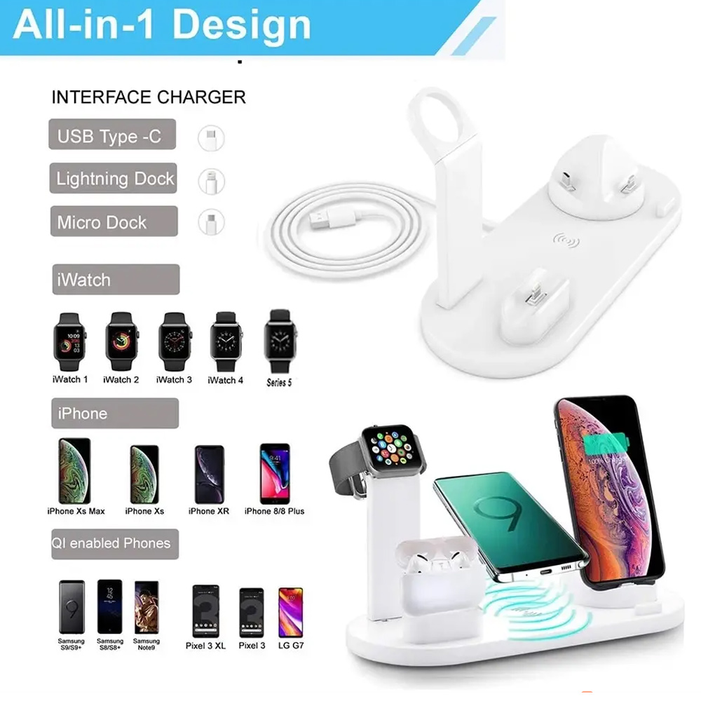 30W 7-in-1 Kabelloses Ladegerä – Smartwatch Apple Watch Bewertung und Preis