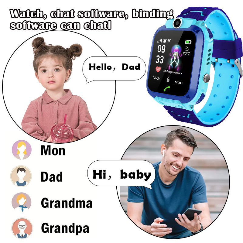Q12B Kinder-Smartwatch mit SOS – Smartwatch Watches Gift For Girls Bewertung und Preis