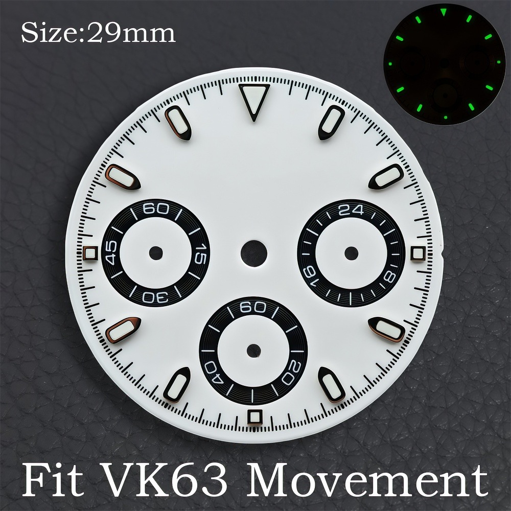 VK63 29mm Zifferblatt-Uhrzeige – Luminous Dial Face Bewertung und Preis