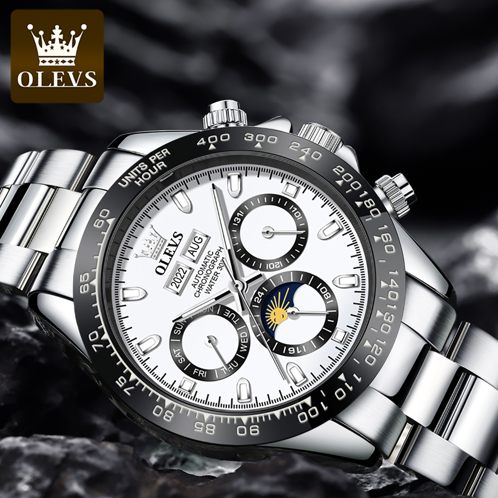 OLEVS 6654 Luxus-Herrenuhr, Ch – Rolex Watch Datejust Bewertung und Preis