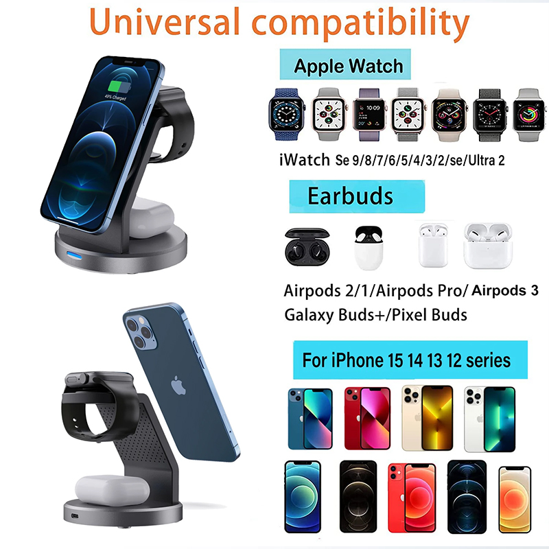 3-in-1 kabelloser Ladeständer, – Smartwatch Apple Watch Bewertung und Preis