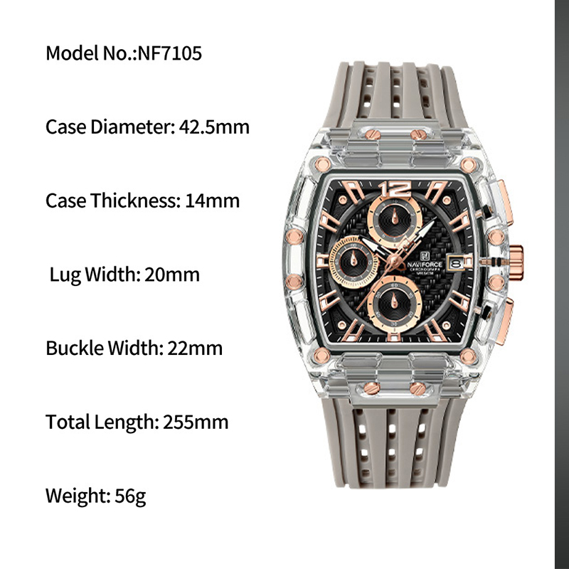 Neue NAVIFORCE Herren Quarz-Mu – Rolex Watch Datejust Bewertung und Preis