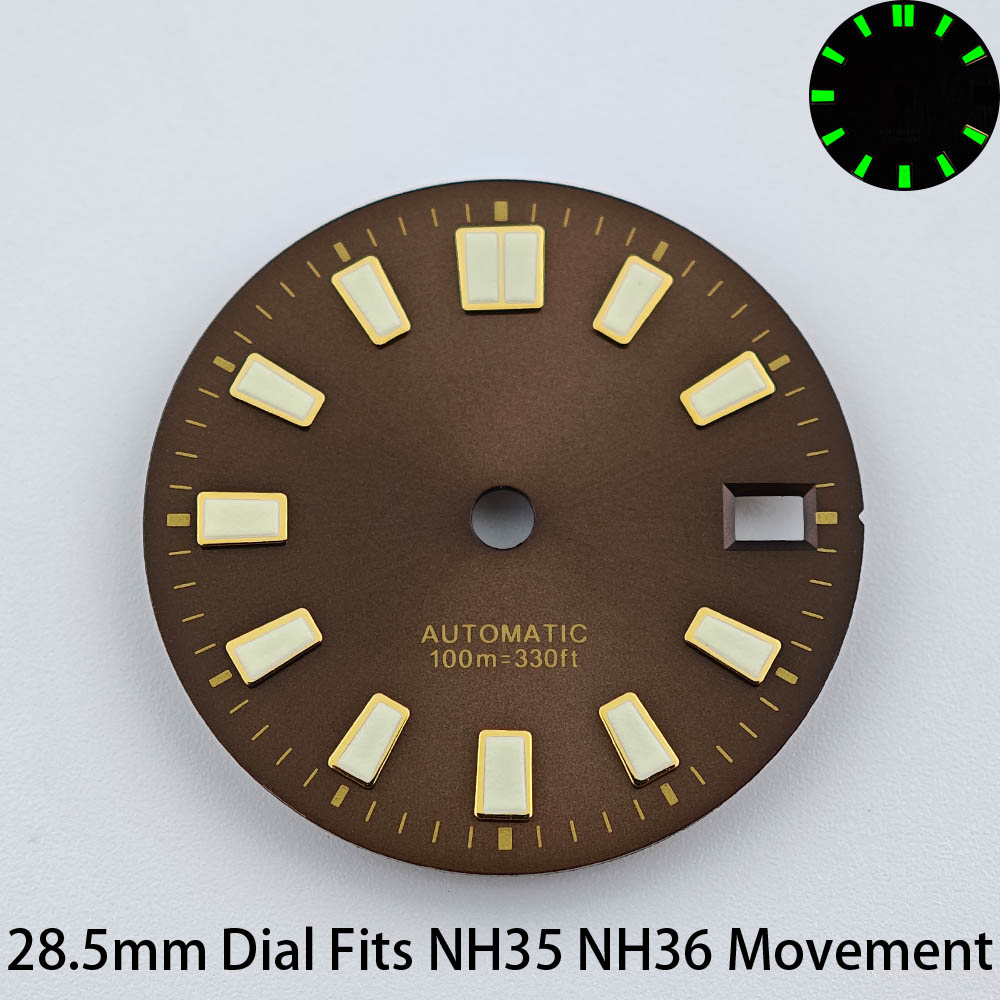 28,5mm Einzelkalender-Uhrenzif – Luminous Dial Face Bewertung und Preis